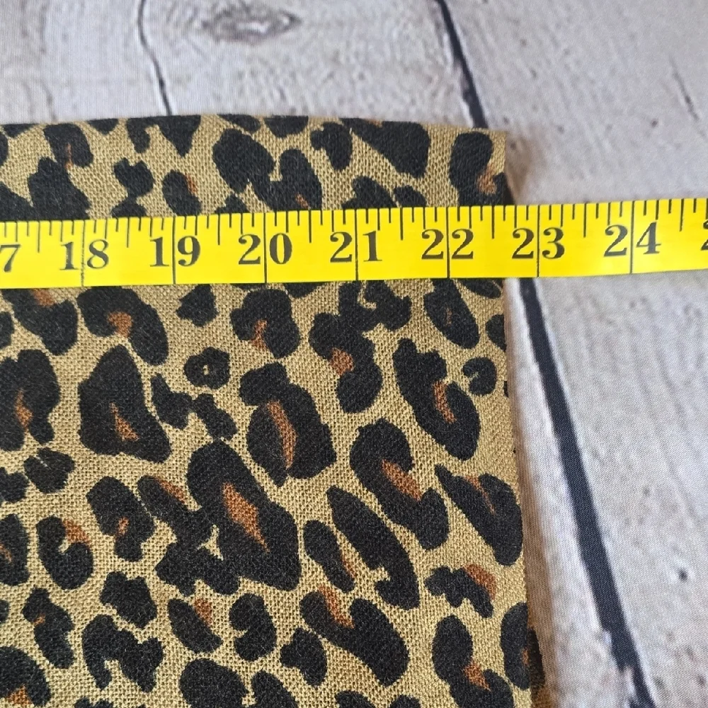 Cejon Leopard Print Scarf Wrap Tan Brown Black Acrylic Animal Print Blanket Shaw